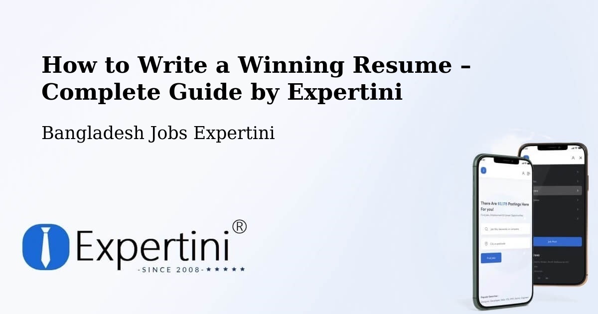 Resume Writing Guide for Job Seekers – Bibir Hat - Bibir Hat, Bangladesh Jobs Expertini